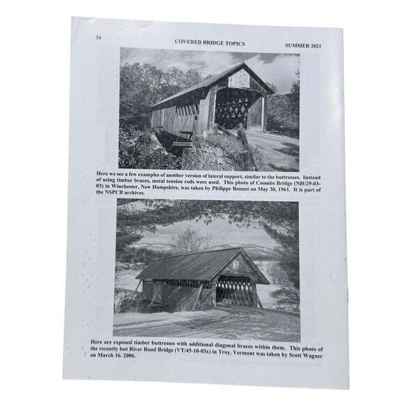 Covered Bridge Topics Magazine BOSTON, MASS. Summer 2021 VOL LXXIX, NO 3 - Picture 2 of 2